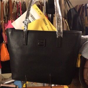 Dooney & Bourke Florentine Sm. Charleston Shopper in Black/Black NWT 🔥